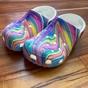 Tie dye crocs 10